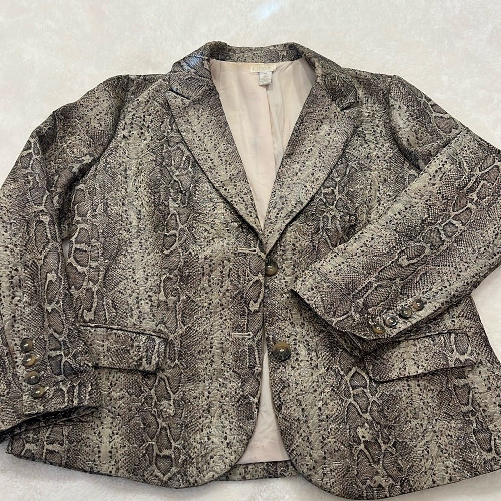 Chico’s Snake Skin Blazer
